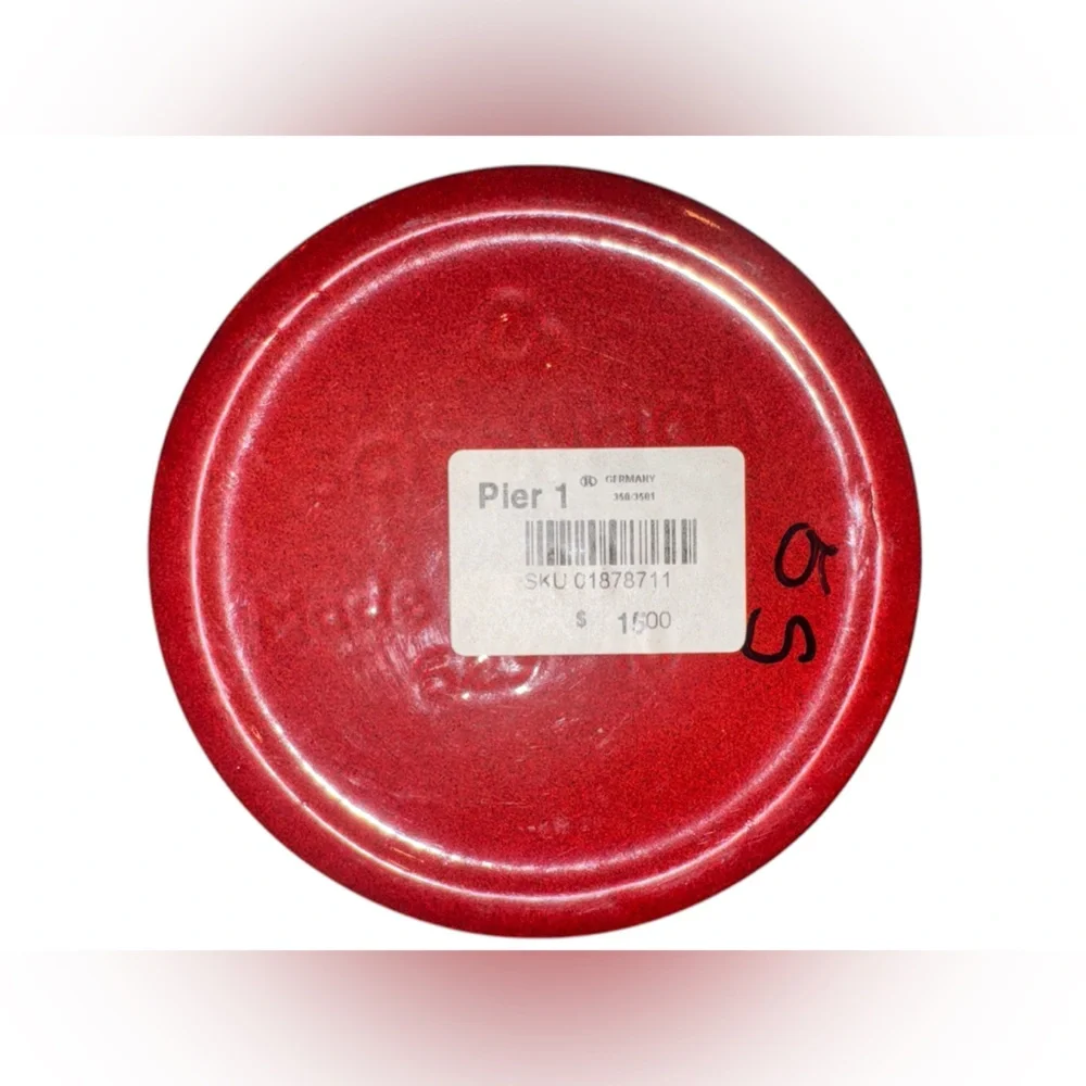 Pier 1 Red Scheurich Amano Oxblood Red Vase